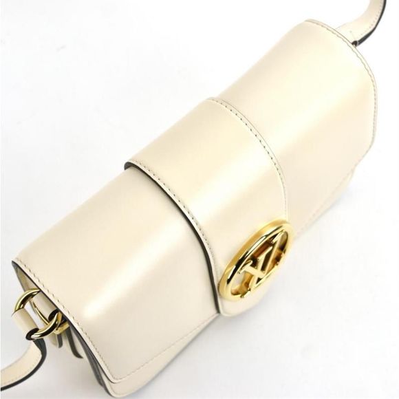 Louis Vuitton Point Neuf Shoulder Bag Smooth Leather Claim White Beige - Picture 7 of 16